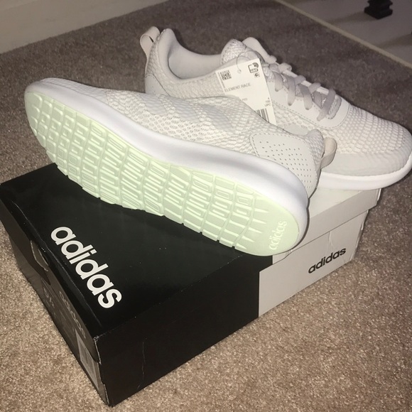 NWT / NIB Adidas Element Race Running white/grey - Picture 4 of 4